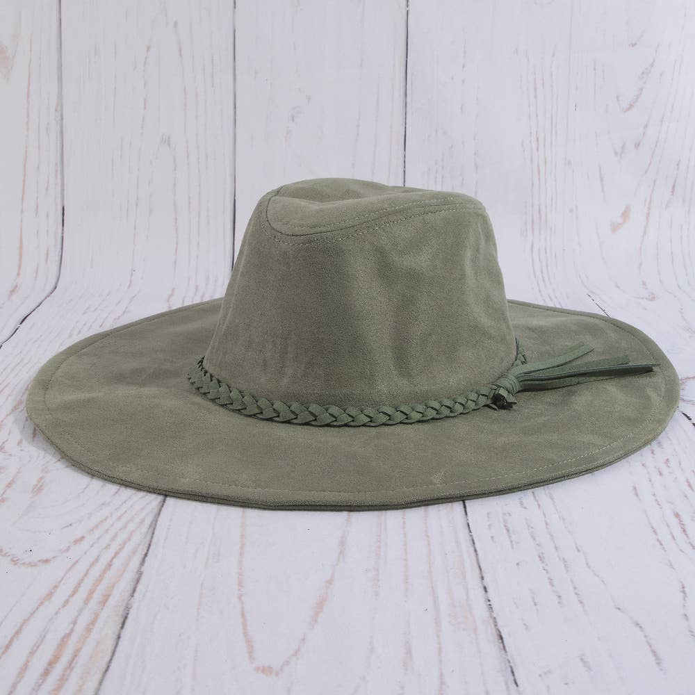 Braided Tassel Fedora Hat