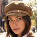 Thin Belt Newsboys Cap