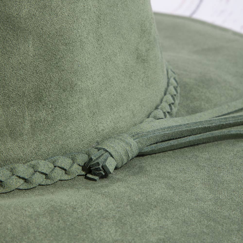 Braided Tassel Fedora Hat