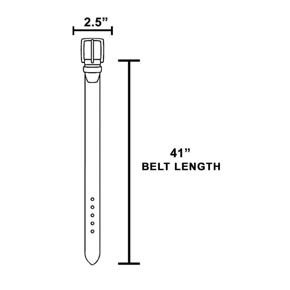 Cross Stitch Trim Vegan Leather Belt