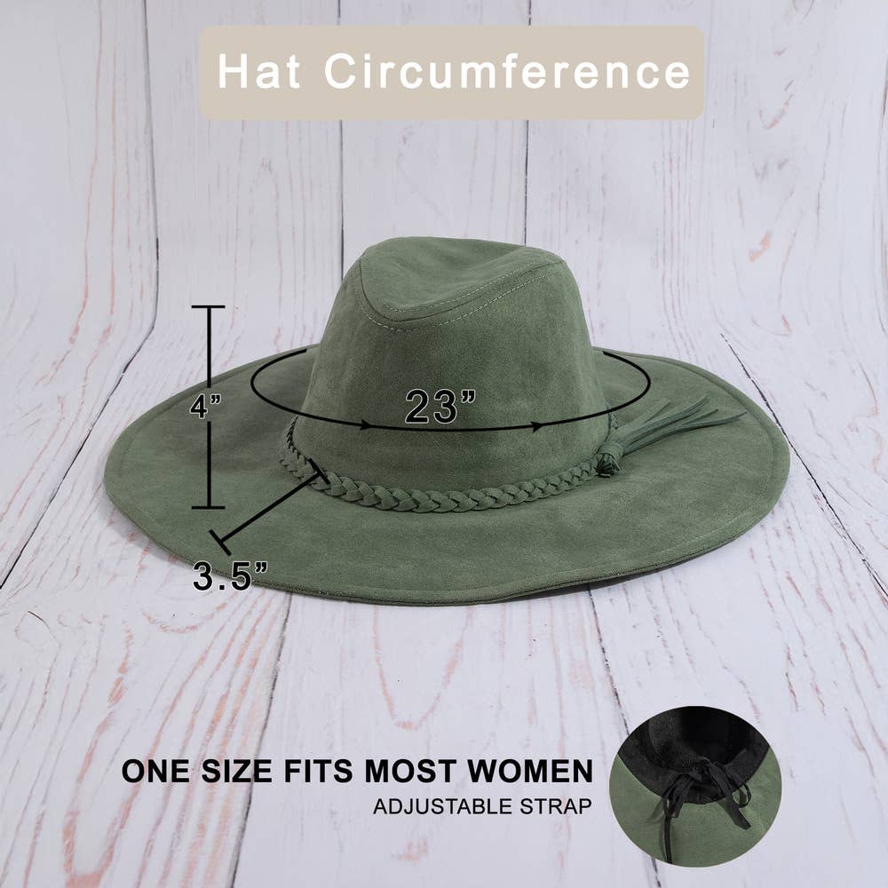 Braided Tassel Fedora Hat