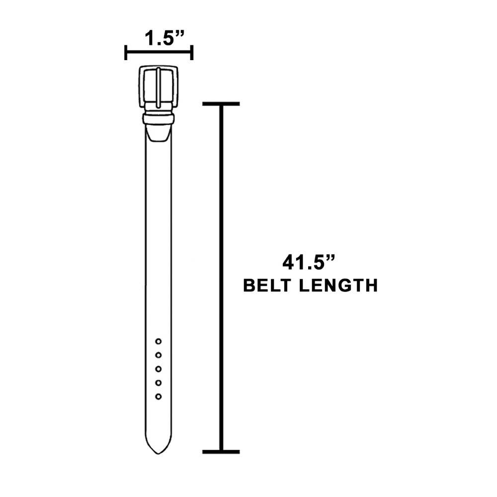 Wide Vegan Leather Whipstitch Edge Belt