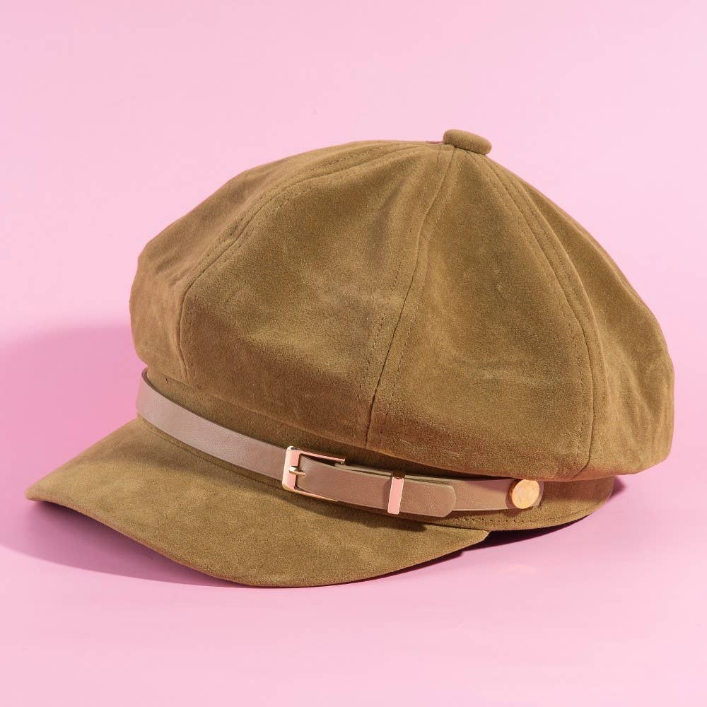 Thin Belt Newsboys Cap