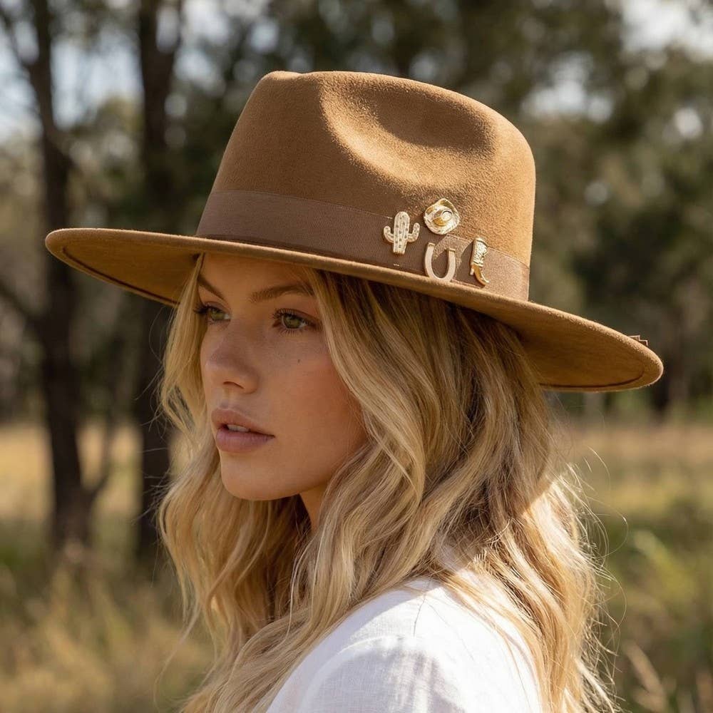 Cowboy Charms Fedora Hat