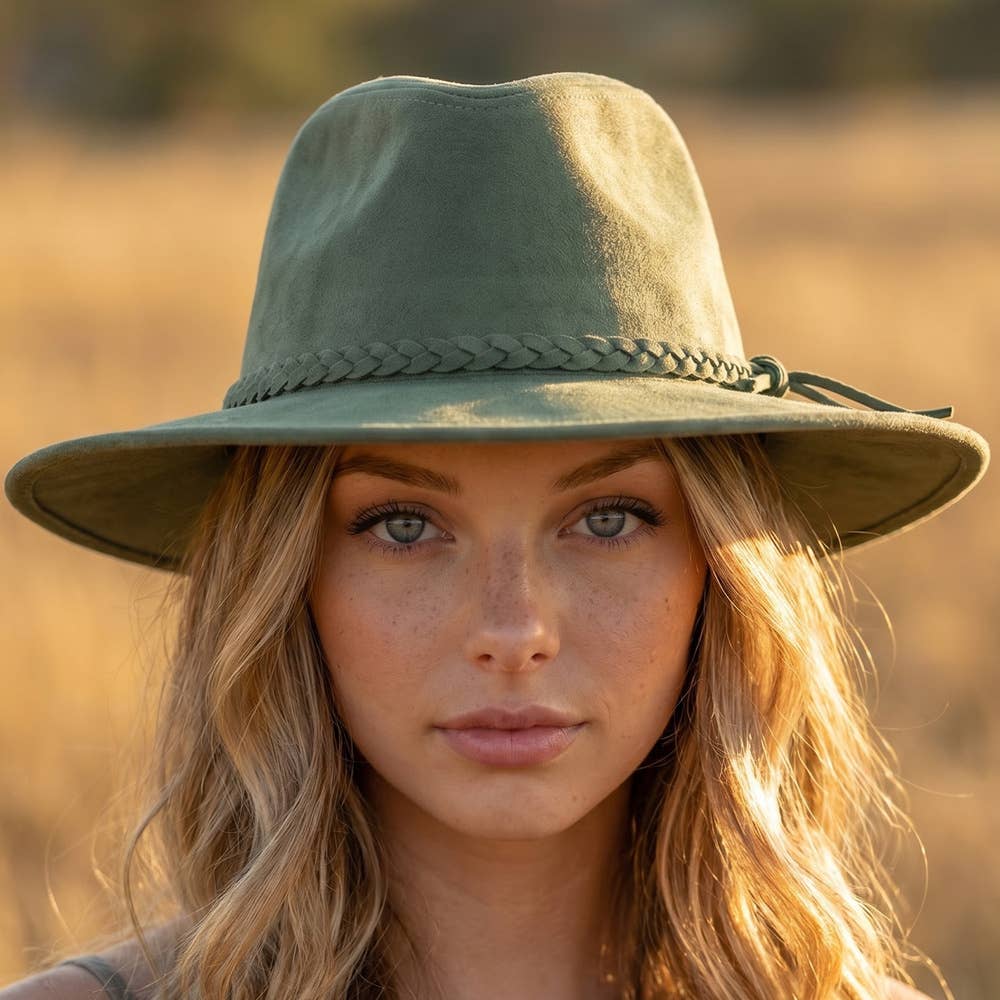 Braided Tassel Fedora Hat